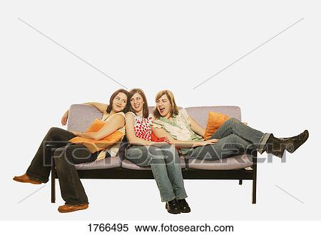 Stock Photography - A group of girls together. Fotosearch