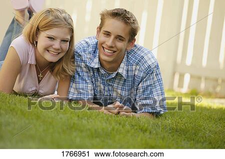 Stock Image - A pair of teenagers. Fotosearch