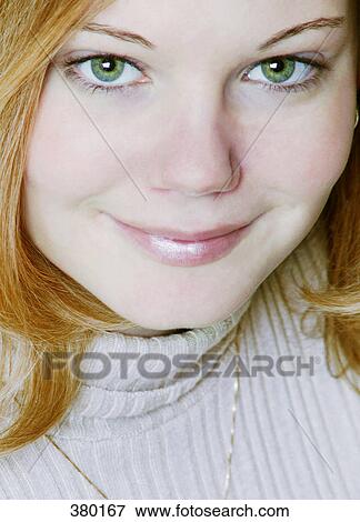 Portrait of a woman's face View Large Photo Image Stock Photo - Portrait of a woman's face. Fotosearch