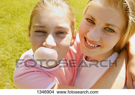 Picture - Sisters together. Fotosearch