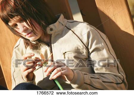 Stock Image - Woman feels doubt. Fotosearch
