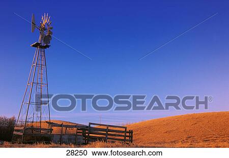 Stock Image - Abandoned windmill. Fotosearch