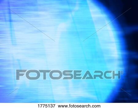 Stock Photo - Blue round computer generated design. Fotosearch