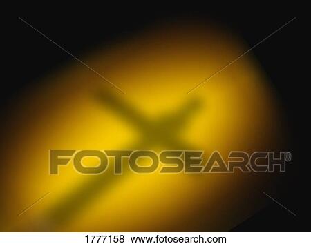 A silhouette of the cross View Large Photo Image Stock Photo - A silhouette of the cross. Fotosearch