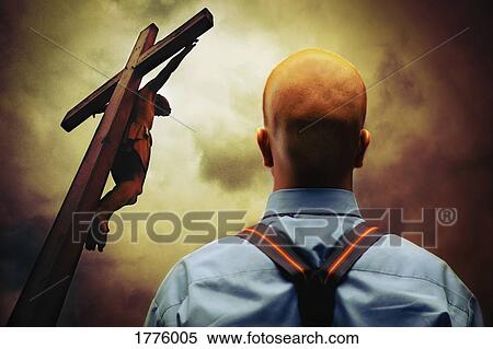 Businessman at cross View Large Photo Image Stock Photography - Businessman at cross. Fotosearch