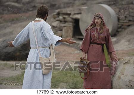 Stock Image - Jesus appears to Mary. Fotosearch