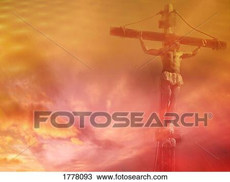 Stock Image - Jesus on cross. Fotosearch