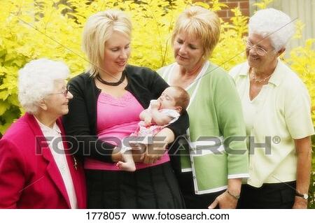 Stock Photo - 5 Generations. Fotosearch