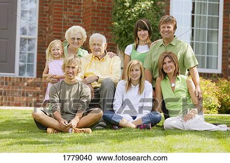 A family portrait View Large Photo Image Stock Image - A family portrait. Fotosearch