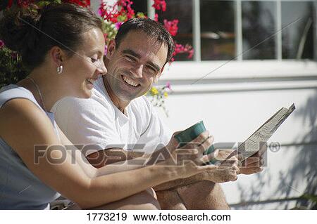 Couple getting to know each other View Large Photo Image Stock Photo - Couple getting to know each other. Fotosearch