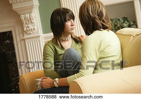 Stock Photo - Mother and teenager fight. Fotosearch
