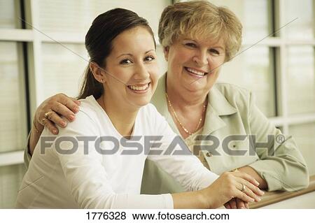 Portrait of Mother and daughter View Large Photo Image Stock Photo - Portrait of Mother and daughter. Fotosearch