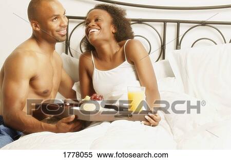 Stock Photography - Breakfast in bed. Fotosearch