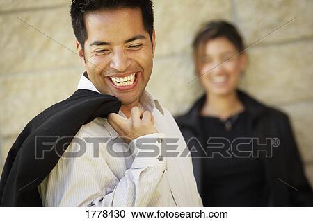 Portrait of a male and female business couple View Large Photo Image Stock Image - Portrait of a male and female business couple. Fotosearch