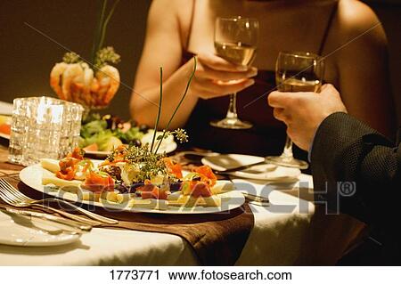 Stock Image - Romantic dinner. Fotosearch