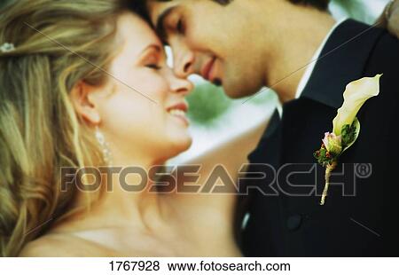 Stock Photo - Wedding couple together. Fotosearch