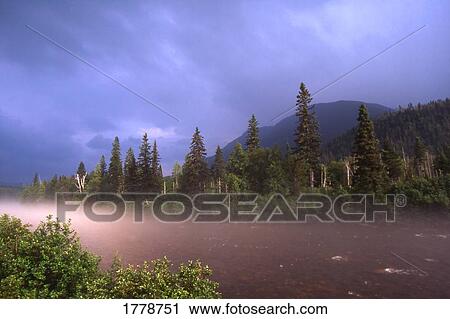 Stock Image - A misty river. Fotosearch