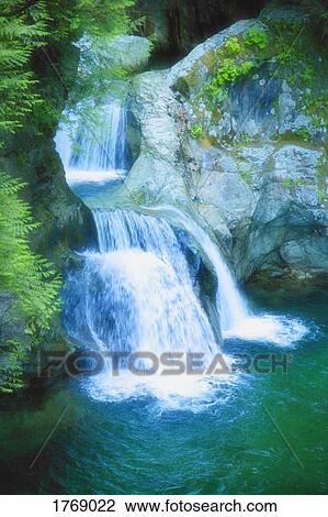 A scenic waterfall View Large Photo Image Stock Image - A scenic waterfall. Fotosearch