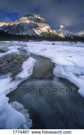 Freezing mountainous river View Large Photo Image Stock Photo - Freezing mountainous river. Fotosearch