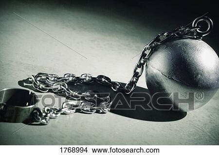 A ball and chain View Large Photo Image Picture - A ball and chain. Fotosearch