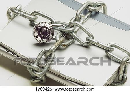 A laptop computer with a padlock View Large Photo Image Stock Photography - A laptop computer with a padlock. Fotosearch