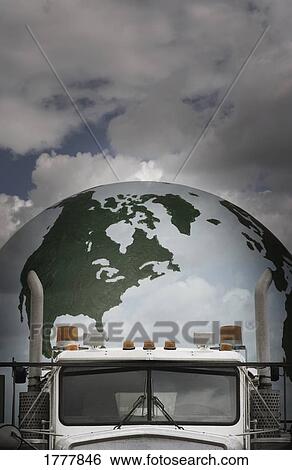 A truck exhaust pipes against the earth View Large Photo Image Stock Photograph - A truck exhaust pipes against the earth. Fotosearch