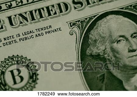 Stock Photo - George Washington photograph on dollar bill. Fotosearch