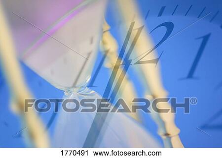 Hourglass and clock View Large Photo Image Stock Image - Hourglass and clock. Fotosearch