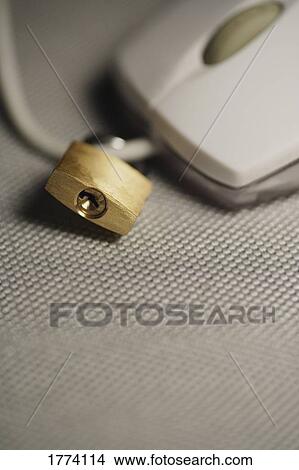 Padlocked computer mouse View Large Photo Image Picture - Padlocked computer mouse. Fotosearch