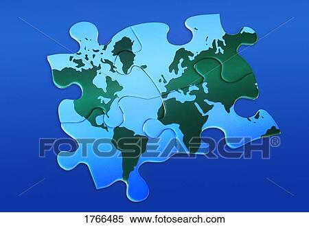 Puzzle pieces connecting the world together View Large Photo Image Stock Photography - Puzzle pieces connecting the world together. Fotosearch