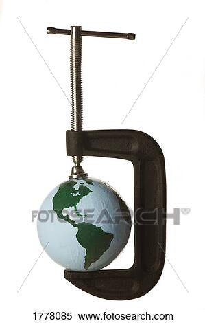 The world in a c-clamp View Large Photo Image Stock Photography - The world in a c-clamp. Fotosearch