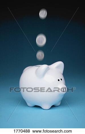 White pottery piggy bank View Large Photo Image Stock Photo - White pottery piggy bank. Fotosearch