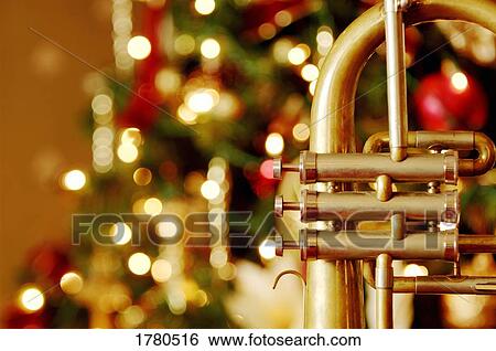 A trumpet for Christmas time View Large Photo Image Stock Photograph - A trumpet for Christmas time. Fotosearch