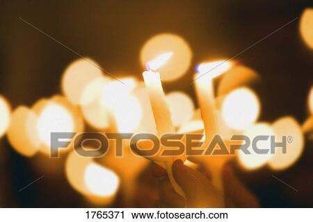 Stock Image - Candle light. Fotosearch