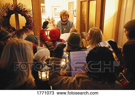 Carol singers View Large Photo Image Stock Image - Carol singers. Fotosearch