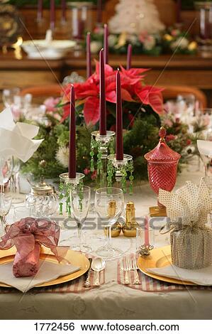 Formal table setting View Large Photo Image Stock Photograph - Formal table setting. Fotosearch