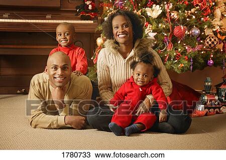 Family Christmas portrait View Large Photo Image Stock Image - Family Christmas portrait. Fotosearch