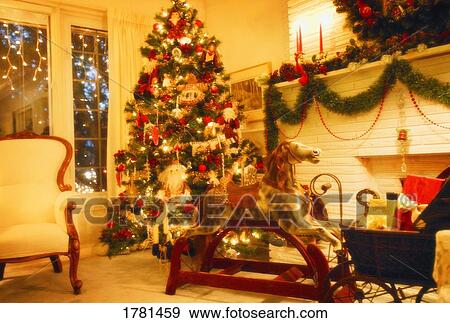 Festive decorations at Christmas time View Large Photo Image Stock Photo - Festive decorations at Christmas time. Fotosearch