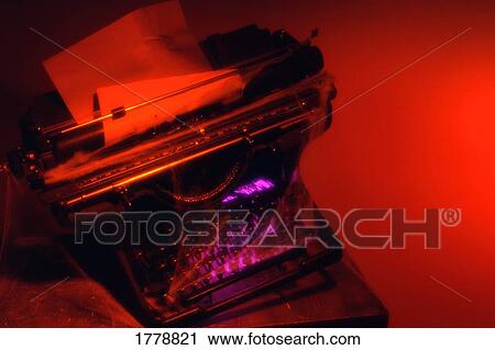 Stock Image - A jammed typewriter. Fotosearch