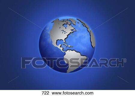 Globe in space centered on west Indies View Large Photo Image Stock Image - Globe in space centered on west Indies. Fotosearch