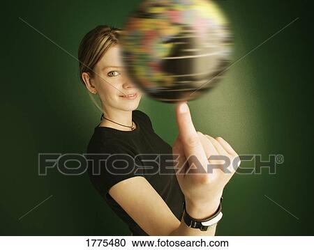 Globe spinning View Large Photo Image Stock Image - Globe spinning. Fotosearch