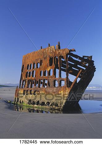 Stock Photography - Ship wreck on the shore. Fotosearch