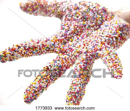 Sprinkles on hand View Large Photo Image Stock Image - Sprinkles on hand. Fotosearch