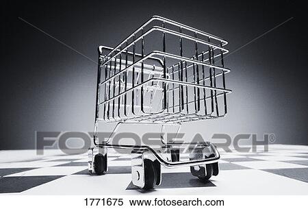 Stock Photography - Supermarket trolley. Fotosearch