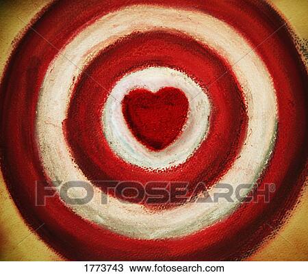 Target with heart View Large Photo Image Stock Image - Target with heart. Fotosearch