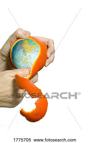 The world is an orange View Large Photo Image Stock Photography - The world is an orange. Fotosearch