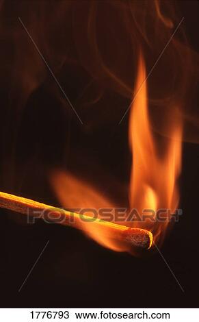 A burning match View Large Photo Image Stock Image - A burning match. Fotosearch