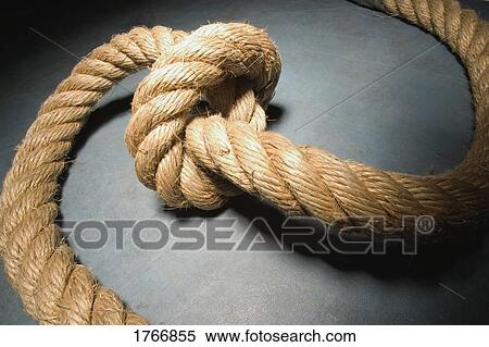 Stock Photography - A knot in the rope. Fotosearch