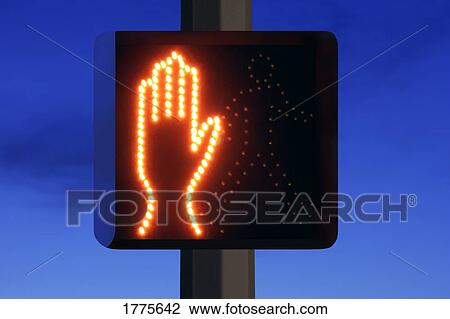 Stock Image - Stop signal. Fotosearch