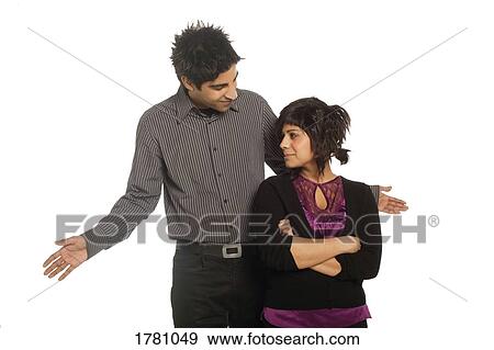 Stock Photo - Couple having a disagreement. Fotosearch